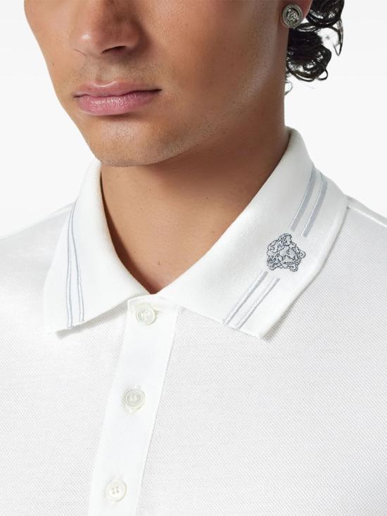 26SS 베르사체 폴로 티셔츠 1013906 1A13463 White - VERSACE