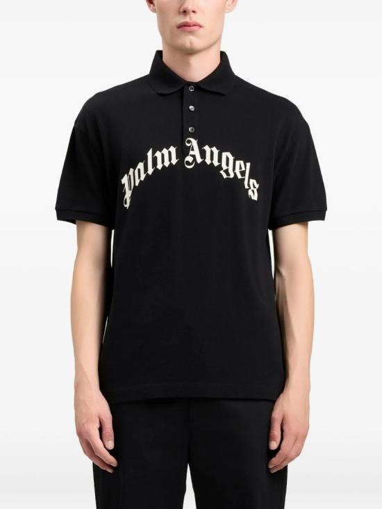 26SS 팜앤젤스 폴로 티셔츠 PMGB012S26FAB002 Black - PALM ANGELS