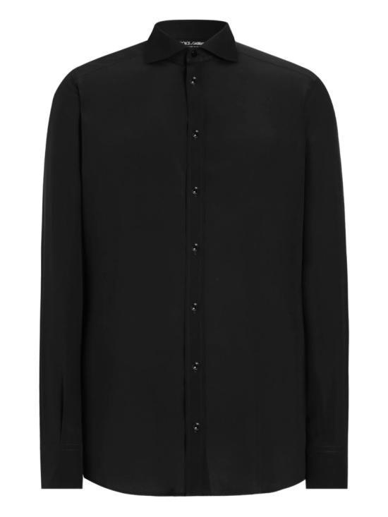 26SS 돌체앤가바나 스트레치 포플린 마티니 셔츠 G5OI6T FUMRY Black
