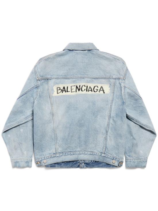 26SS 발렌시아가 레귤러 핏 데님 재킷 861410 TTWB1 Blue - BALENCIAGA