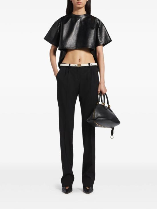 26SS 발렌시아가 스트레이트 팬츠 872125 TJT21 Black - BALENCIAGA