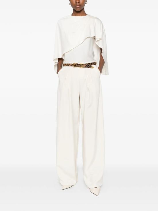 26SS 막스마라 팔루데 플리츠 팬츠 2611131018600 White - MAX MARA