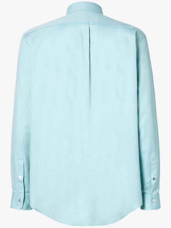 26SS 펜디 옥스포드 코튼 셔츠 FS1296 AVZD Blue - FENDI