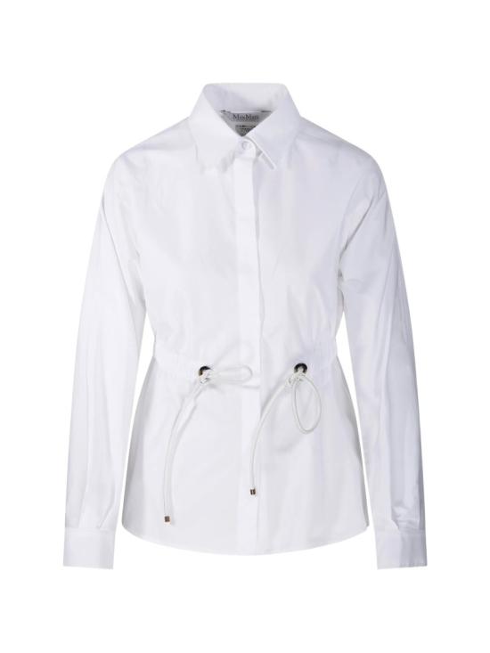 26SS 막스마라 Tazzina 드로스트링 셔츠 2611111052600 White