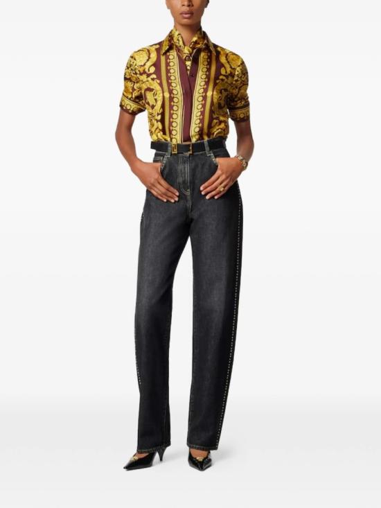 26SS 베르사체 데님 팬츠 1022452 1A16477 Black - VERSACE