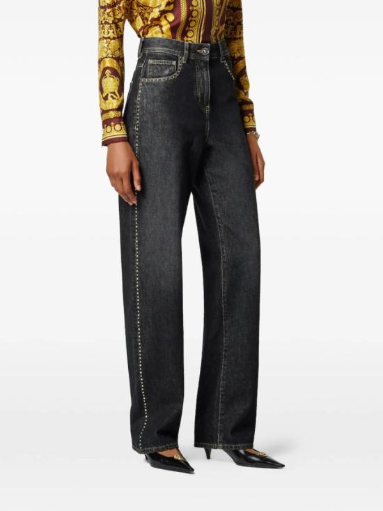 26SS 베르사체 데님 팬츠 1022452 1A16477 Black - VERSACE