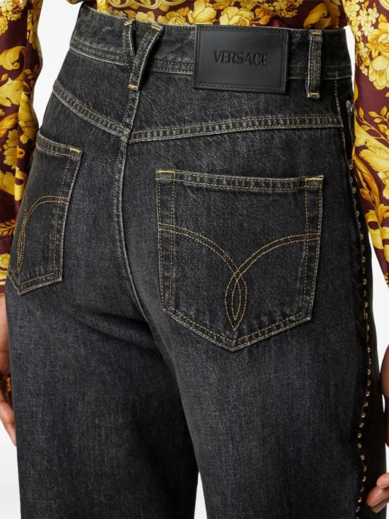 26SS 베르사체 데님 팬츠 1022452 1A16477 Black - VERSACE