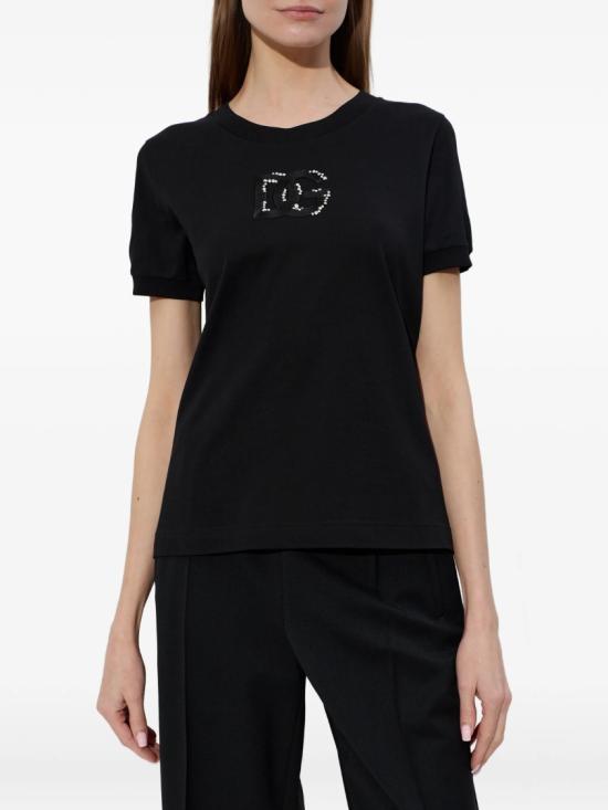 26SS 돌체앤가바나 반팔 티셔츠 F8N08Z GDDMB Black - DOLCE & GABBANA
