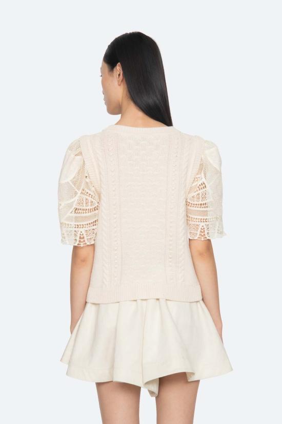  씨뉴욕 스웨터 Sea Ny 알리나 레이스  크림 - SEA NY
