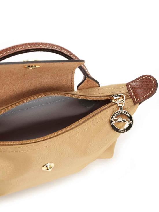  롱샴 르 플리아쥬 오리지널 핸들 파우치 34175089P86 Brown - LONGCHAMP