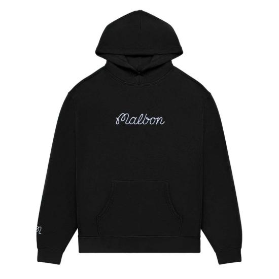  말본 후드 티셔츠 Malbon 골프 페스크 후디 블랙