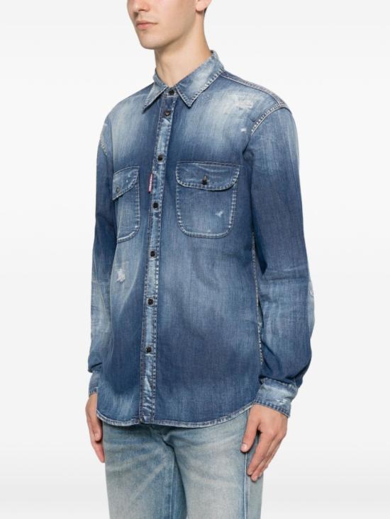 26SS 디스퀘어드2 데님 셔츠 S71DM0834S30341470 BLUE DOM - DSQUARED2