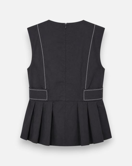 26SS 가니 민소매 티셔츠 A1040124 099 BLACK Black - GANNI