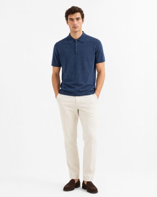 26SS MASQ 폴로 티셔츠 M54251040 650 Navy - MASQ