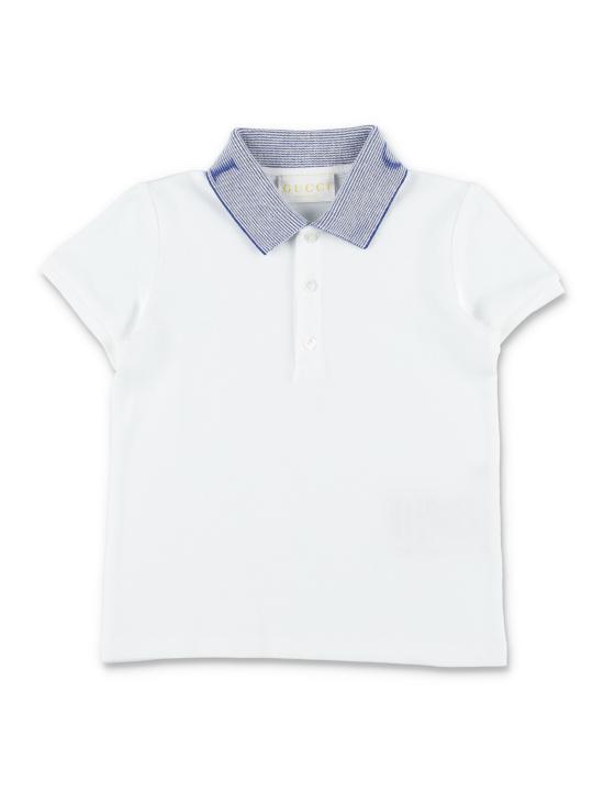 26SS [키즈] 구찌 티셔츠 810982XJHNK 9030 OPTICAL WHITE BLUE