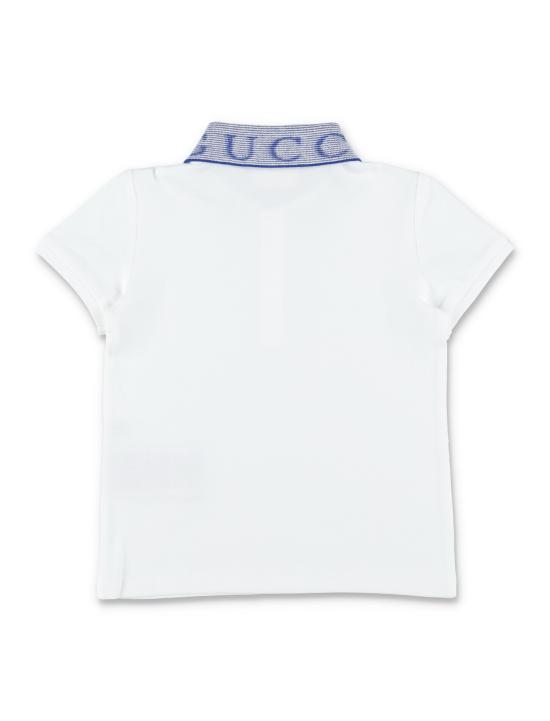 26SS [키즈] 구찌 티셔츠 810982XJHNK 9030 OPTICAL WHITE BLUE - GUCCI