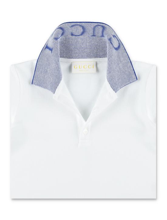 26SS [키즈] 구찌 티셔츠 810982XJHNK 9030 OPTICAL WHITE BLUE - GUCCI