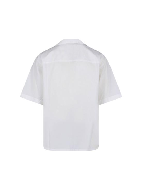  마르니 반팔 셔츠 크리스프 화이트 셔츠 (뾰족한 칼라) - MARNI