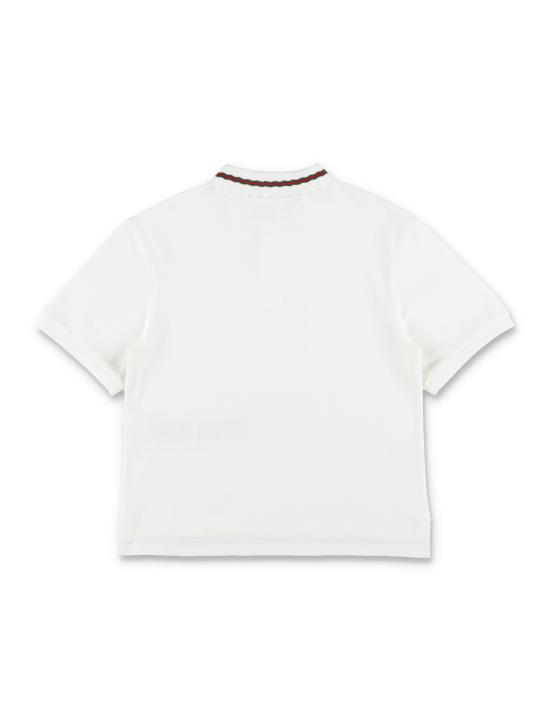 26SS [키즈] 구찌 폴로 셔츠 852834XJHRS 9024 NEW WHITE - GUCCI