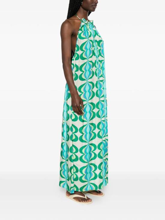 26SS 선드레스 롱 원피스 S26014SOPHIELULLAHPRINT Green - SUNDRESS