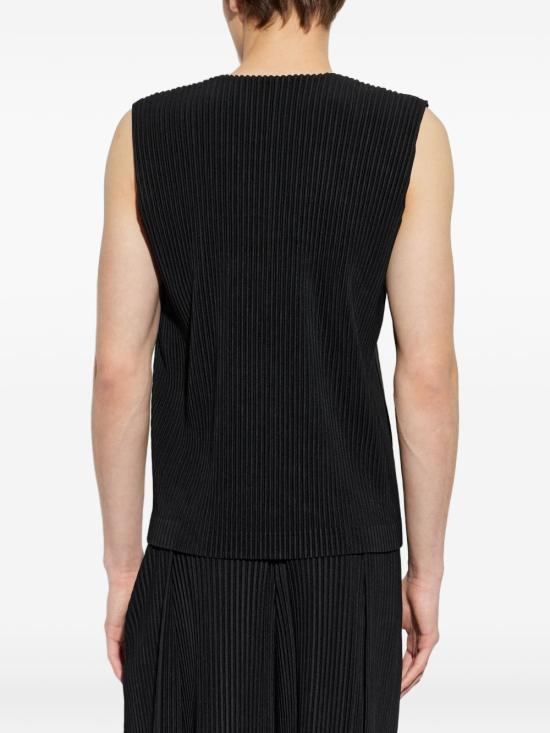 26SS 옴므 플리세 이세이 미야케 니트 베스트 HP67JE511 15 BLACK - HOMME PLISSE' ISSEY MIYAKE