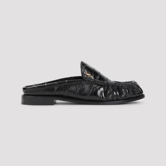 26FW 생로랑 뮬/슬리퍼 869742 0WXAF 1000 BLACK - SAINT LAURENT