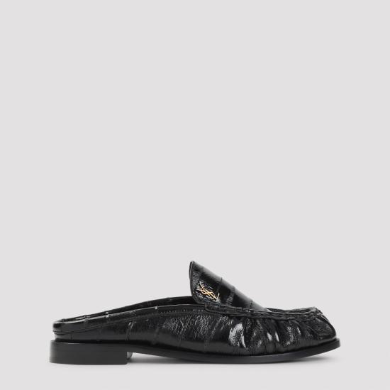 26FW 생로랑 뮬/슬리퍼 869742 0WXAF 1000 BLACK