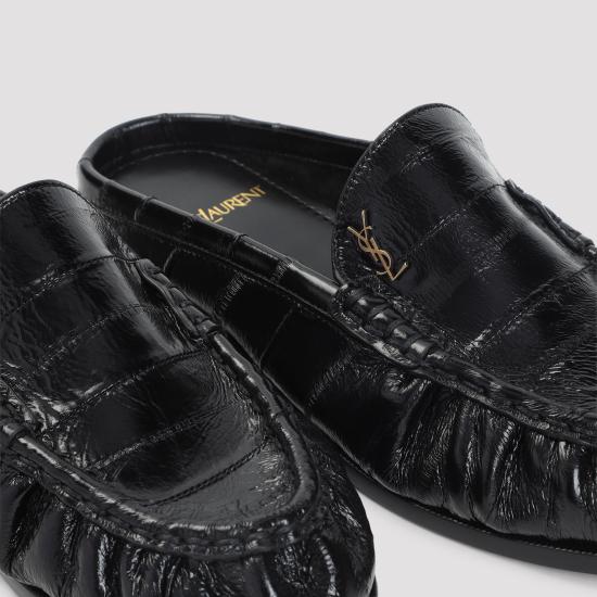 26FW 생로랑 뮬/슬리퍼 869742 0WXAF 1000 BLACK - SAINT LAURENT