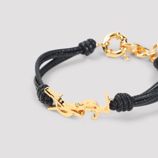 26FW 생로랑 팔찌 850567 AAF9R 1000 NERO - SAINT LAURENT