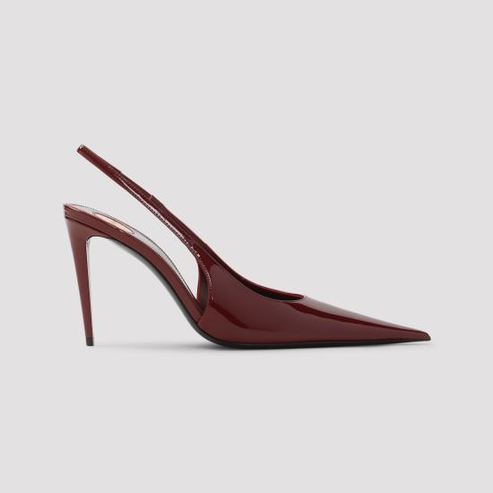 26FW 생로랑 게르망트 슬링백 펌프스 페이턴트 레더 870505 1TVAN 6206 LUST RED - SAINT LAURENT