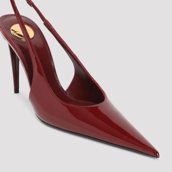 26FW 생로랑 게르망트 슬링백 펌프스 페이턴트 레더 870505 1TVAN 6206 LUST RED - SAINT LAURENT