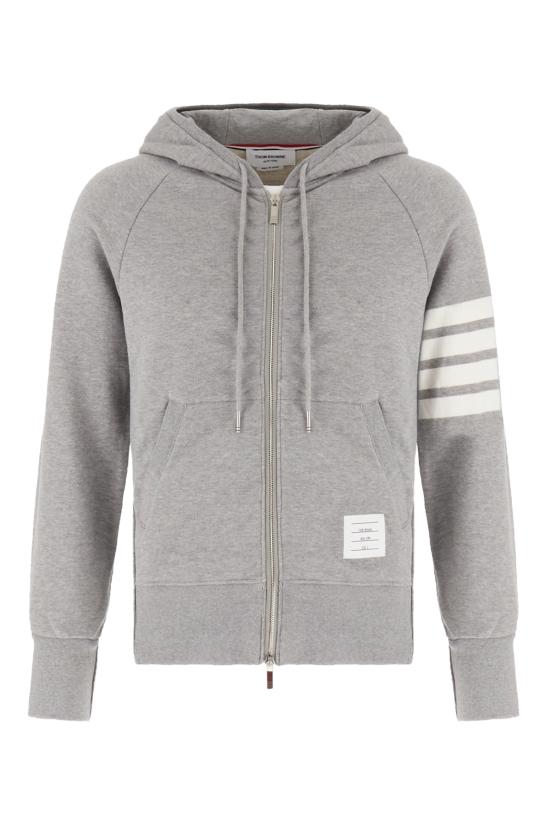 26FW 톰브라운 클래식 루프백 4바 풀 지퍼 후디 MJT022H00535 068 Grigio