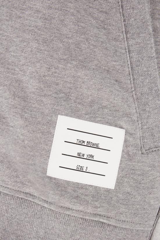 26FW 톰브라운 클래식 루프백 4바 풀 지퍼 후디 MJT022H00535 068 Grigio - THOM BROWNE
