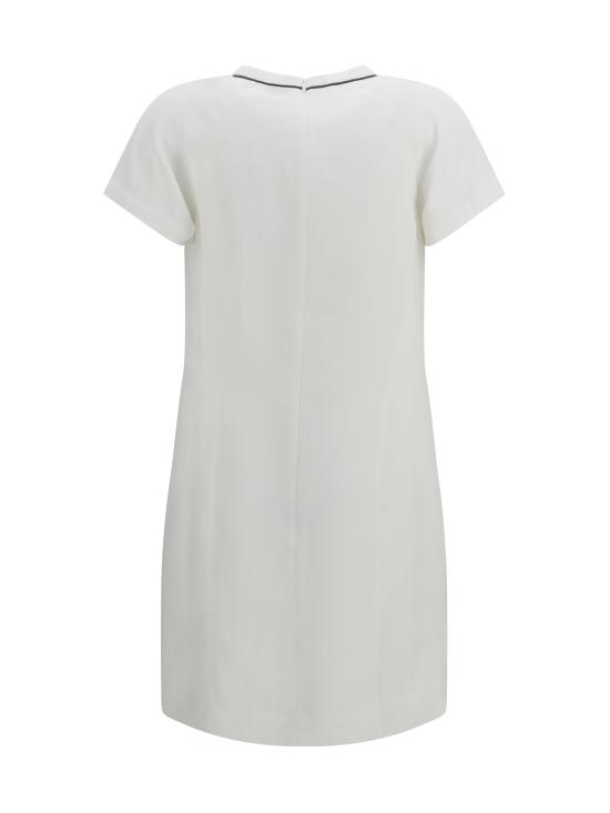 26SS 브루넬로 쿠치넬리 숏 원피스 MH126AFR72 C600 WHITE - BRUNELLO CUCINELLI