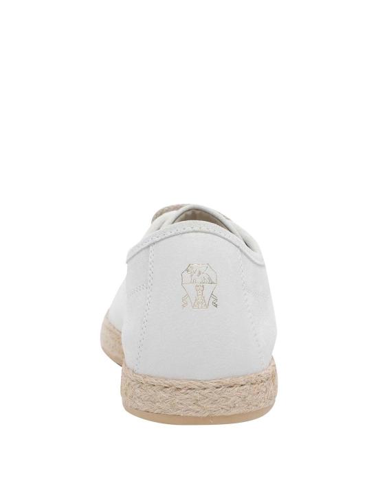 26SS 브루넬로 쿠치넬리 로프 인서트 디테일 리버스 카프스킨 더비 슈즈 MZULNGI650C7951 White - BRUNELLO CUCINELLI