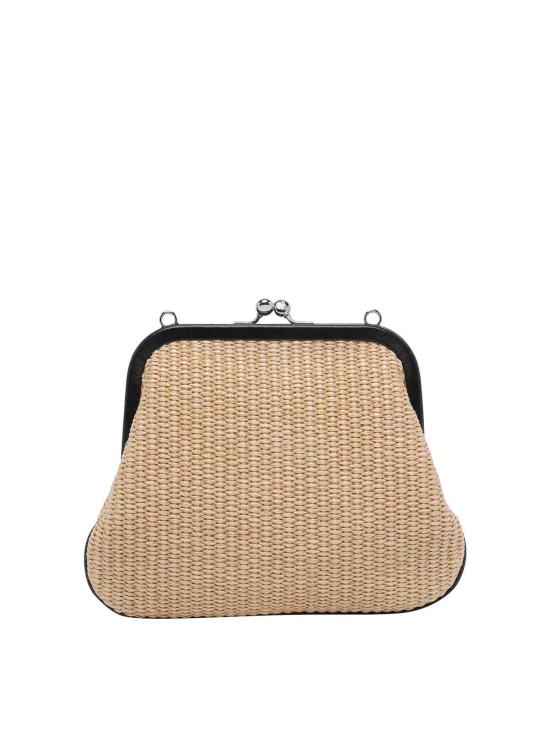 26SS 비비안웨스트우드 레더 스트랩 플랩 클러치 파우치 4B01001GWW01D0B402 Beige - VIVIENNE WESTWOOD
