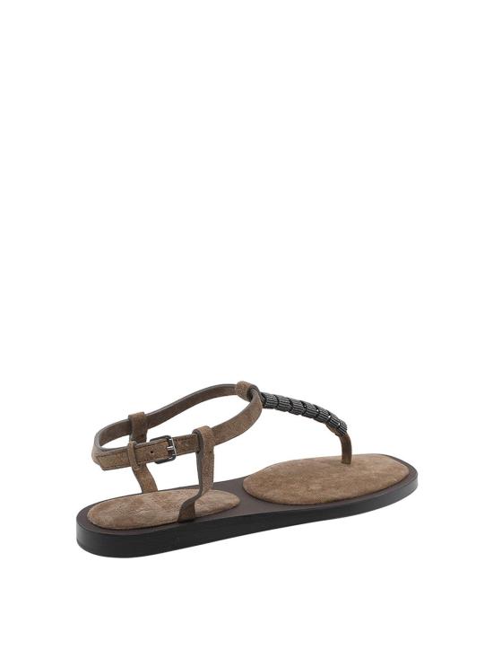 26SS 브루넬로 쿠치넬리 샌들 MZSFC3151C8921 Brown - BRUNELLO CUCINELLI