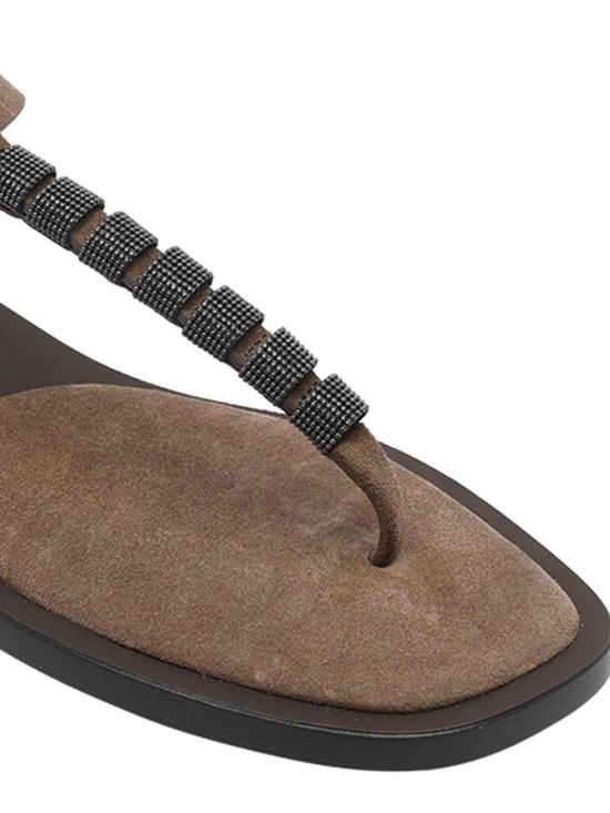 26SS 브루넬로 쿠치넬리 샌들 MZSFC3151C8921 Brown - BRUNELLO CUCINELLI