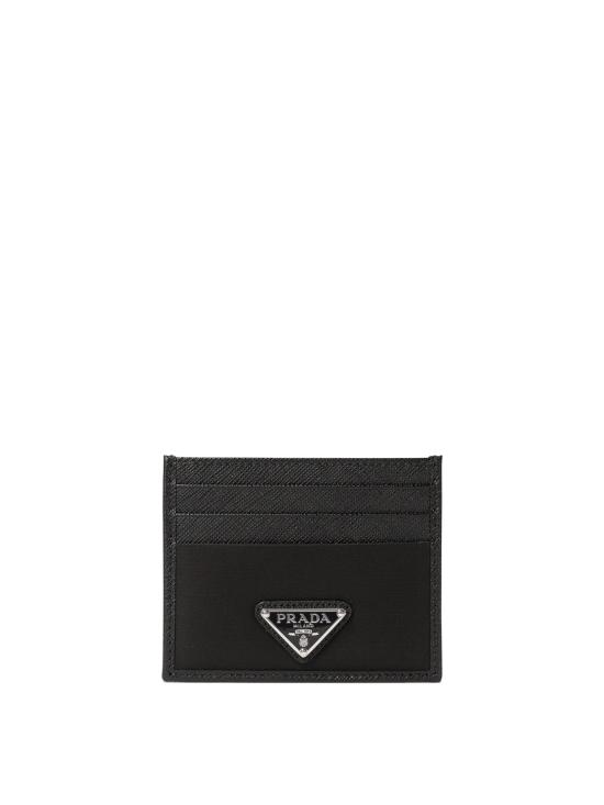 26FW 프라다 리나일론 사피아노 레더 카드 홀더 2MC0252DMHF0002 Black