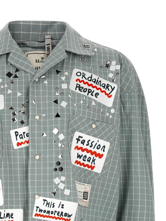 26SS 메종 미하라 야스히로 긴팔 셔츠 A16SH088GRAY Light Blue - MAISON MIHARA YASUHIRO