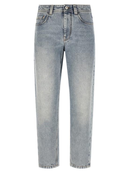 26SS 브루넬로 쿠치넬리 데님 팬츠 MA095P5319C9387 Light Blue