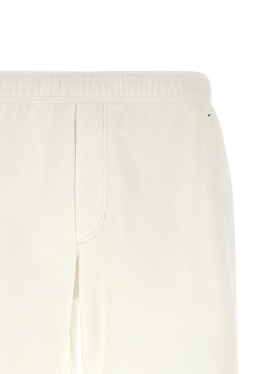 26SS 브루넬로 쿠치넬리 코튼 인터록 버뮤다 팬츠 ML8243390TCTA36 White - BRUNELLO CUCINELLI