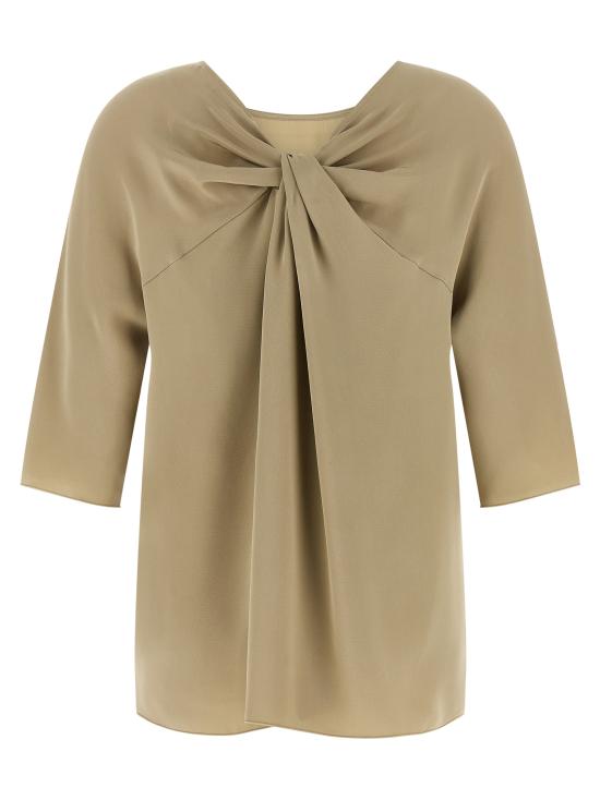 26SS 막스마라 반팔 티셔츠 2611191014600010 Beige - MAX MARA