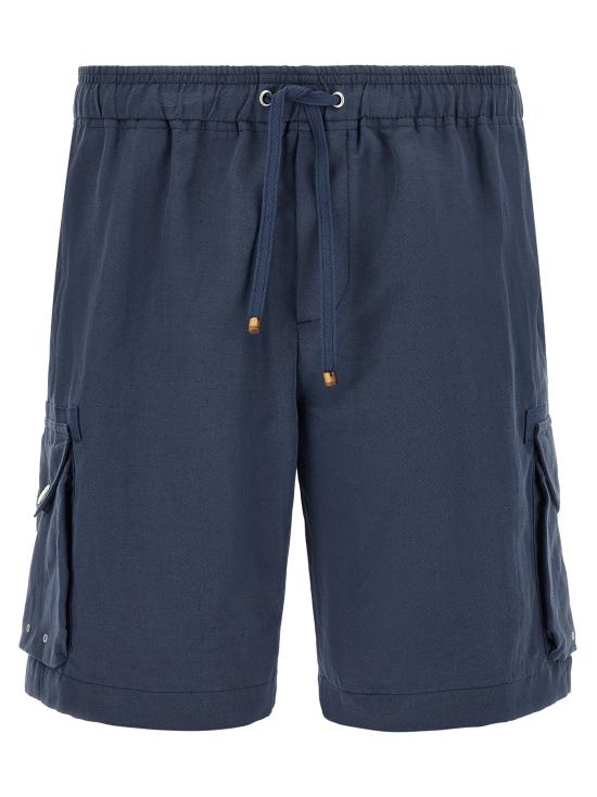 26SS 브루넬로 쿠치넬리 숏팬츠 MH255U0025C2443 Blue