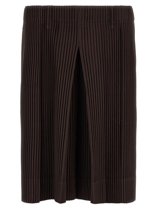 26SS 옴므 플리세 이세이 미야케 숏팬츠 HP66JF15918 Brown