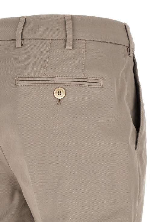 26SS 브루넬로 쿠치넬리 코튼 스트래치 미드 라이즈 슬림 핏 치노 M289LI1770C6035 Beige - BRUNELLO CUCINELLI