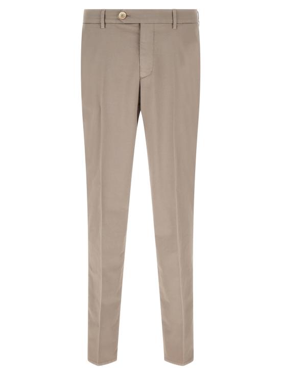 26SS 브루넬로 쿠치넬리 코튼 스트래치 미드 라이즈 슬림 핏 치노 M289LI1770C6035 Beige