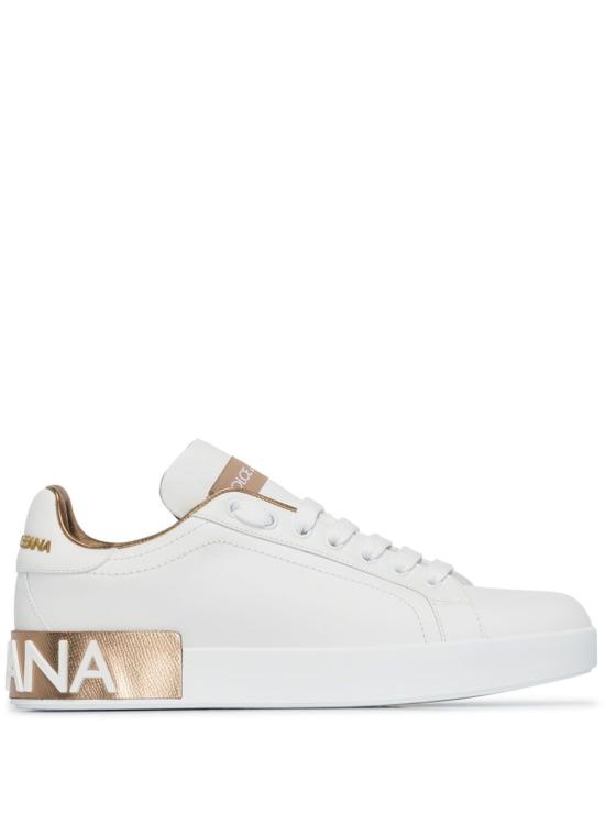 26FW 돌체앤가바나 카프스킨 나파 포르토피노 스니커즈 CK1544AX6158L315 White