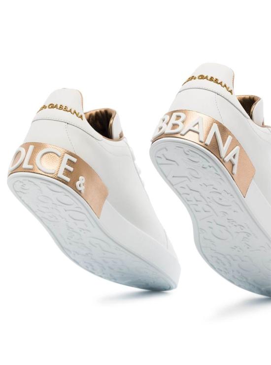 26FW 돌체앤가바나 카프스킨 나파 포르토피노 스니커즈 CK1544AX6158L315 White - DOLCE & GABBANA