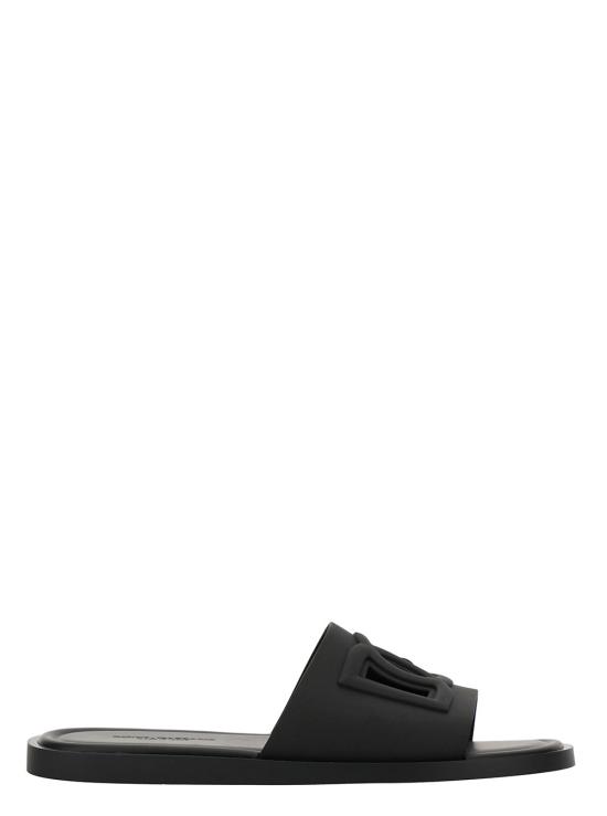 26FW 돌체앤가바나 러버 비치웨어 슬리퍼 CS2215AN99480999 Black